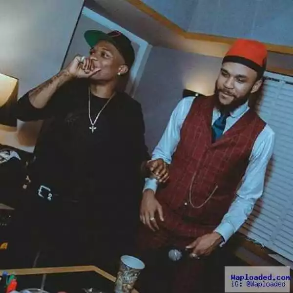 New Collabo Loading? Wizkid and Jidenna Spotted Together in the Studio (Photos)